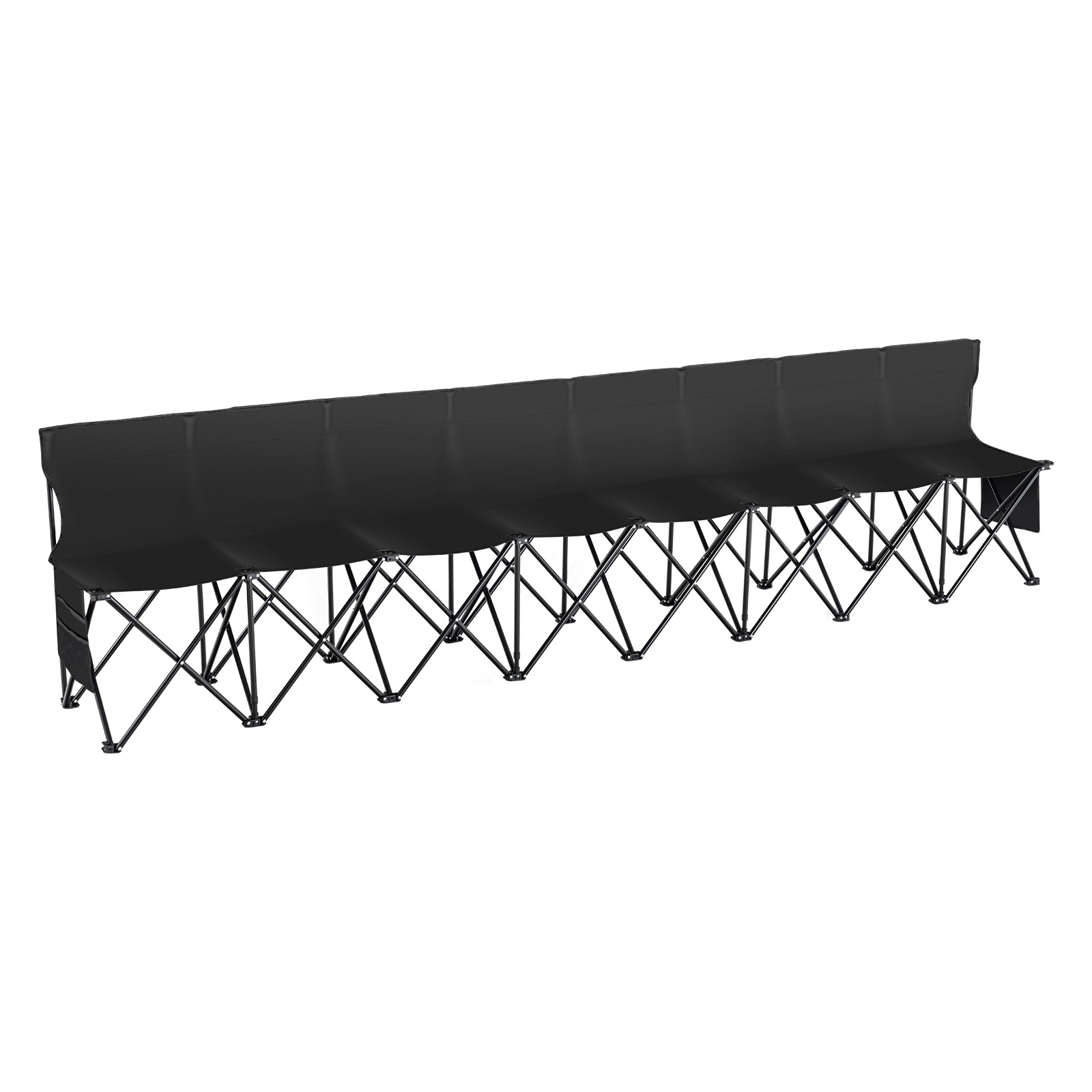 8 Seat Portable Folding Bench For Sports Events And Camping_voghion.com